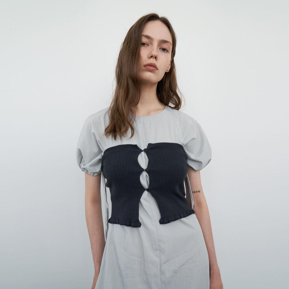 TUBE RING TOP DARK GREY