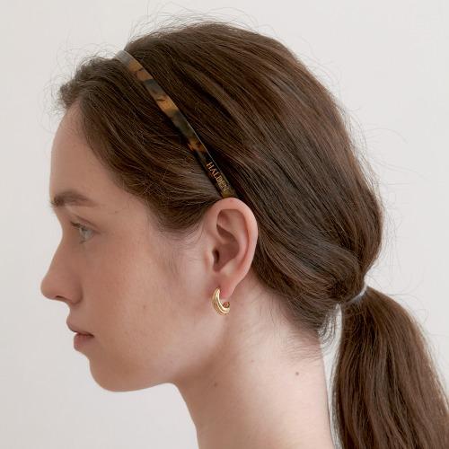 thin celluloid hairband (H028_yellow leopard)