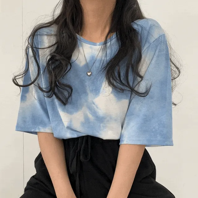 [당일발송/6col]찰랑 타이다이 반팔티