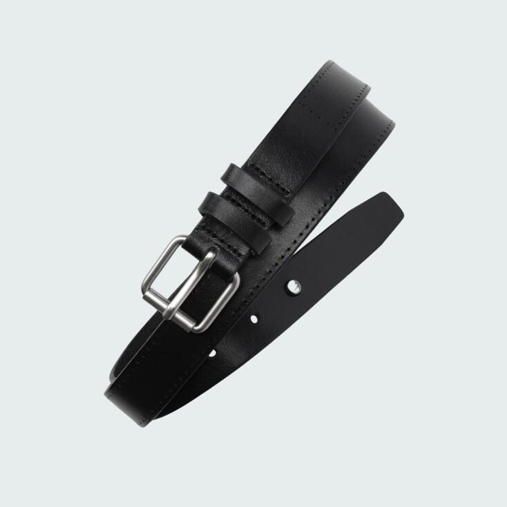 Essential Leather Slim Belt 2 (Black)