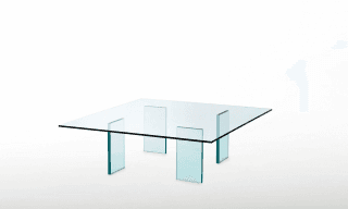 글래스 테이블 (1976) / L120 x W120 x H38, GLAS ITALIA