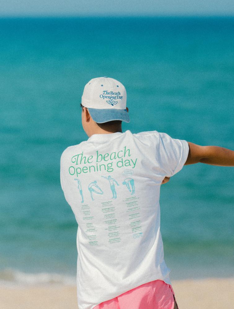 [ 오어즈 ] The Beach Opening day 티셔츠 - 화이트, 그레이 2종