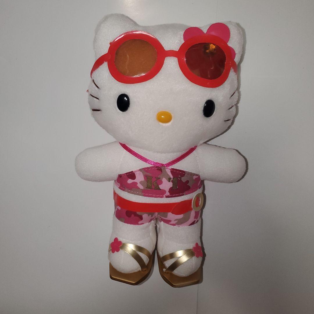 ハローキティ　ぬいぐるみ　　サングラス　レトロ　へそ出し　夏服　　エイコース