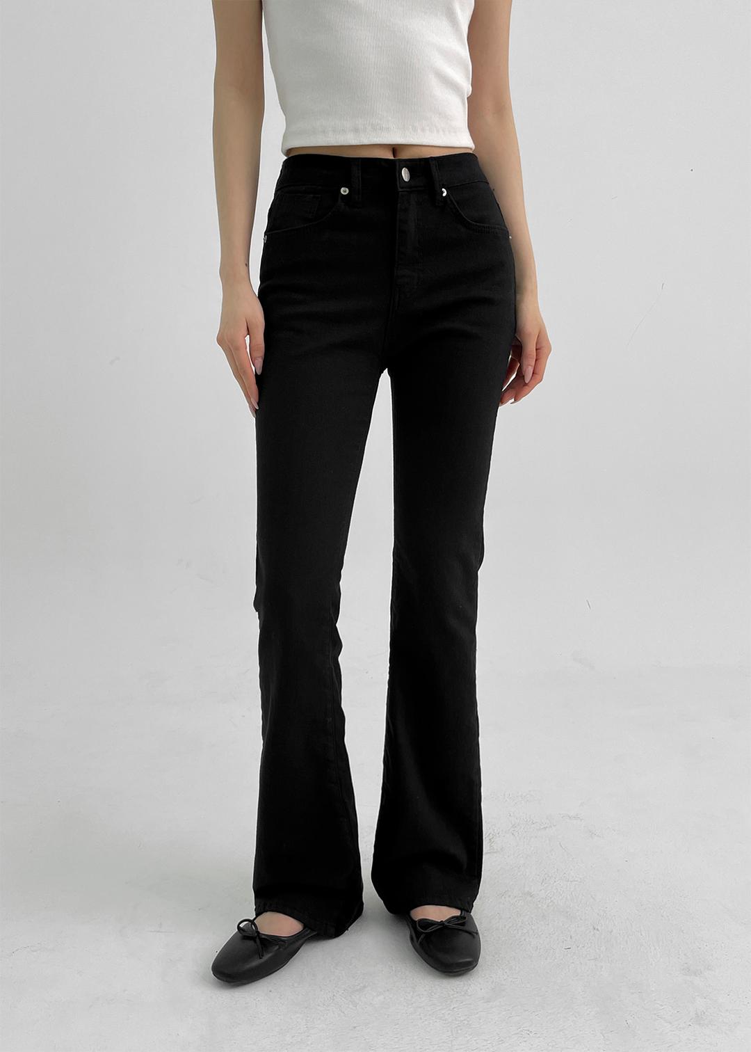 [B-DENIM] COTTON SLIM BOOTS-CUT 022