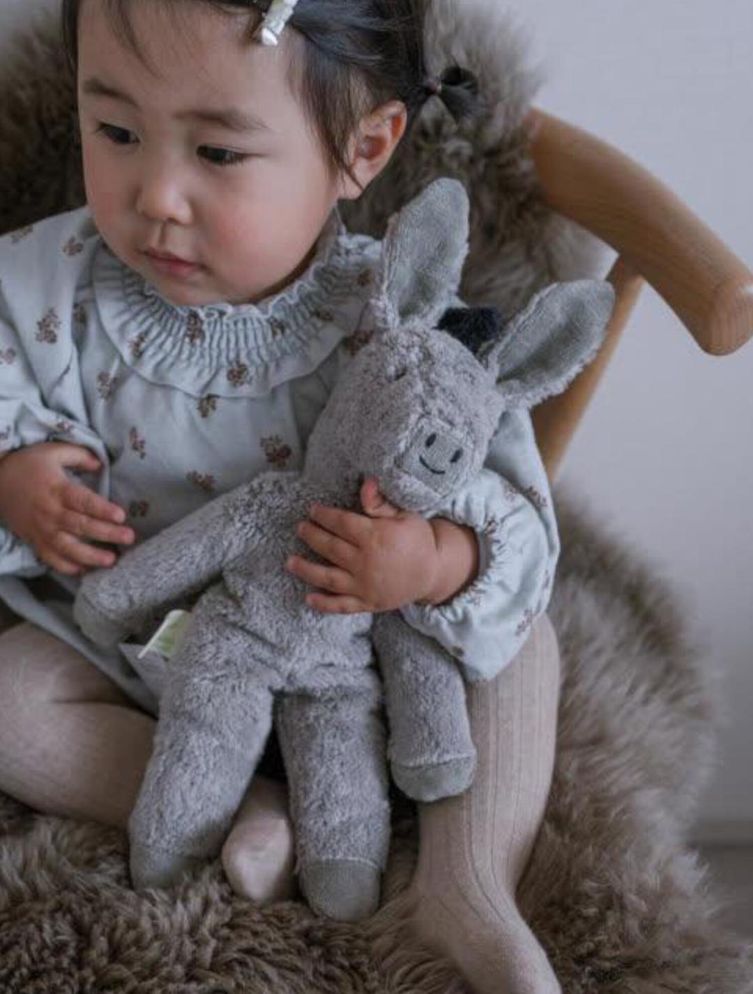 Floppy Animal Donkey - Grey