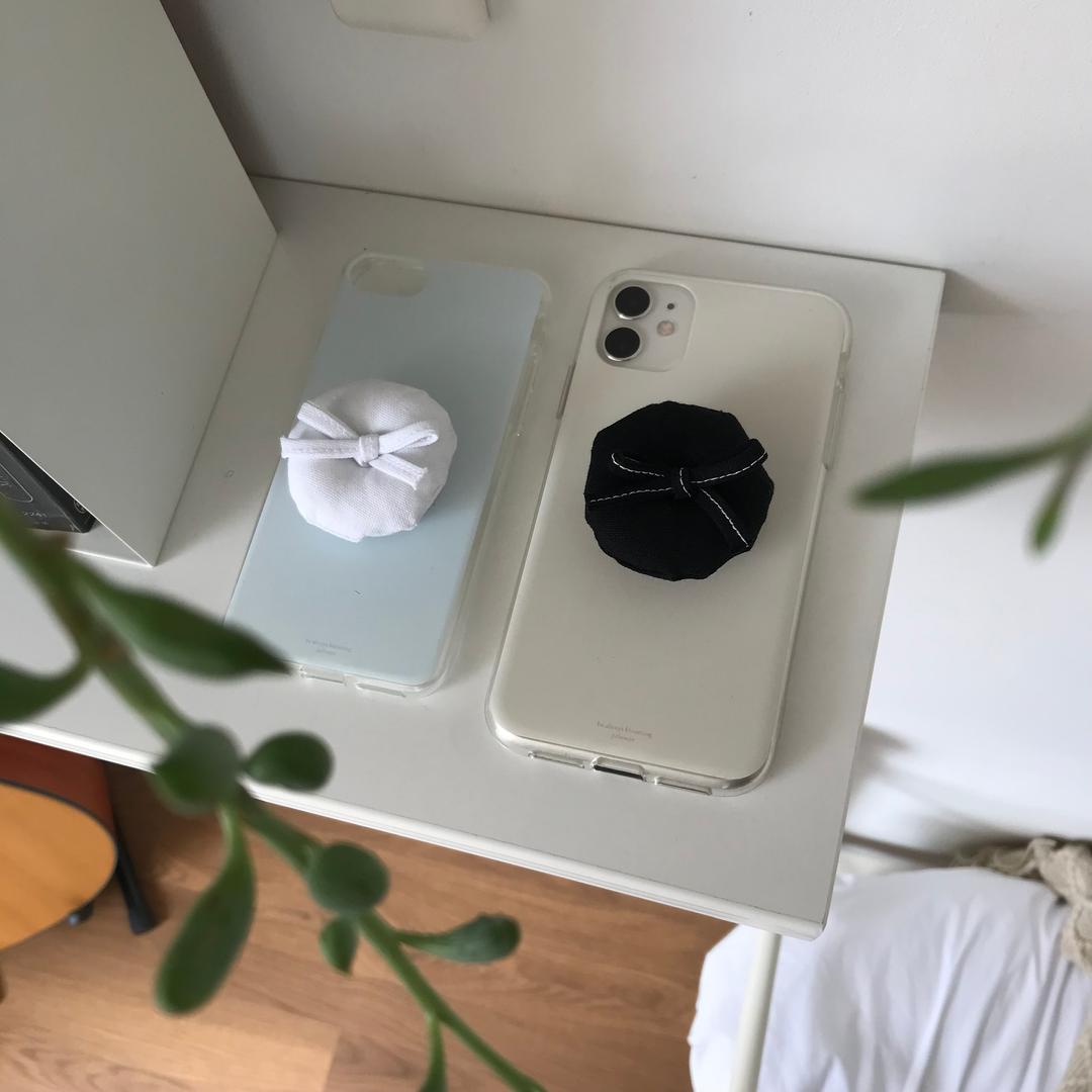 jje pastel case & ribbon tie tok set