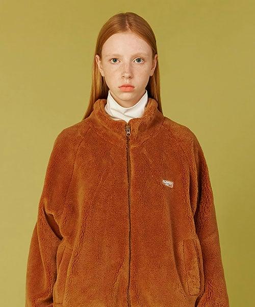 JELLY PATCH FUR JACKET CAMEL(CY2AWFB930A)