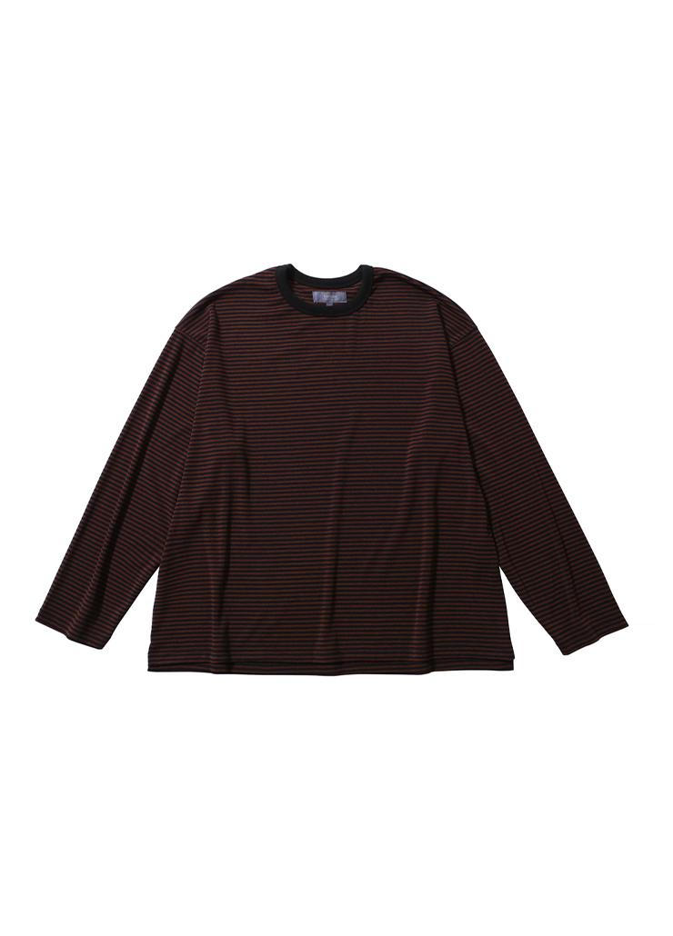DUSTY STRIPE LONG SLEEVE (BLACK&RED)