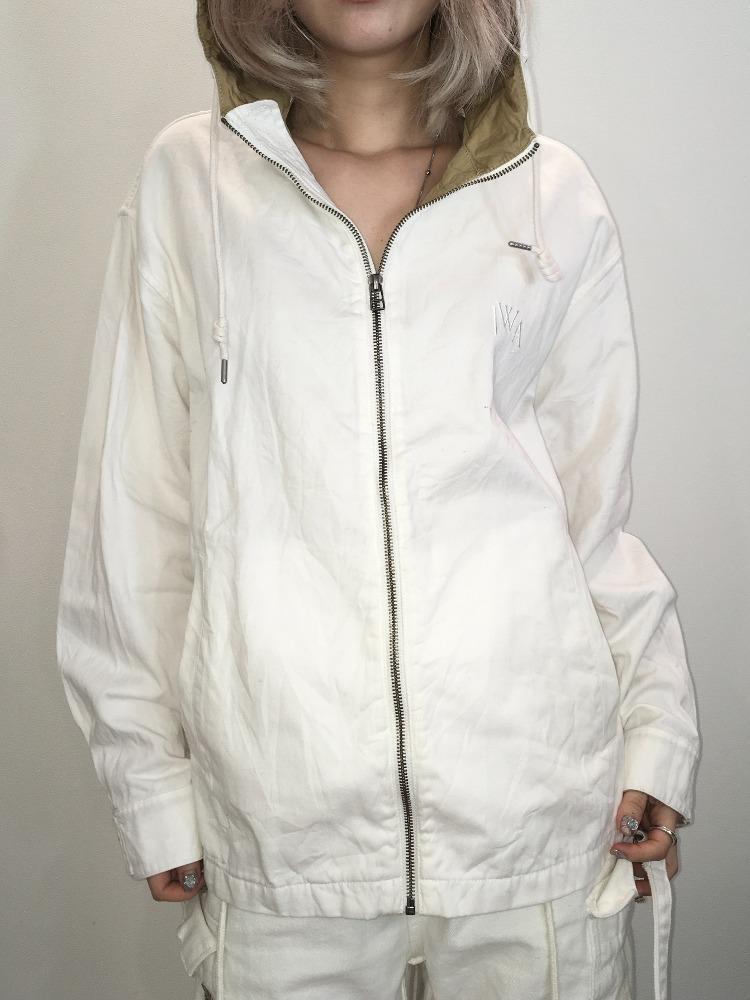 Japanese vintage JWanderson x uniqlo white hood jacket