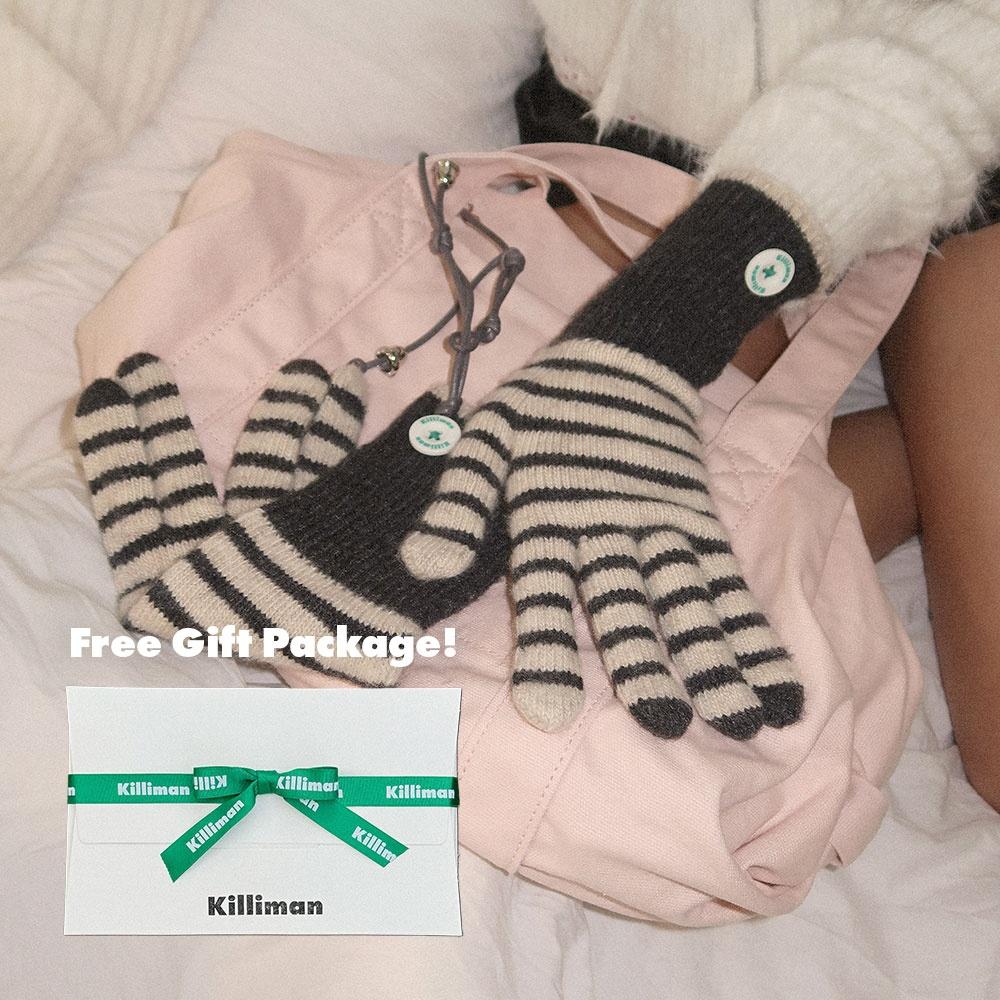 [29CM 단독] [유튜버 해수 착용] [3차 리오더] Striped Wool Gloves Strap Set (5 Color)