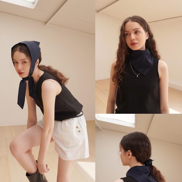 Silky Tie Bonnet Scarf - 3 Color