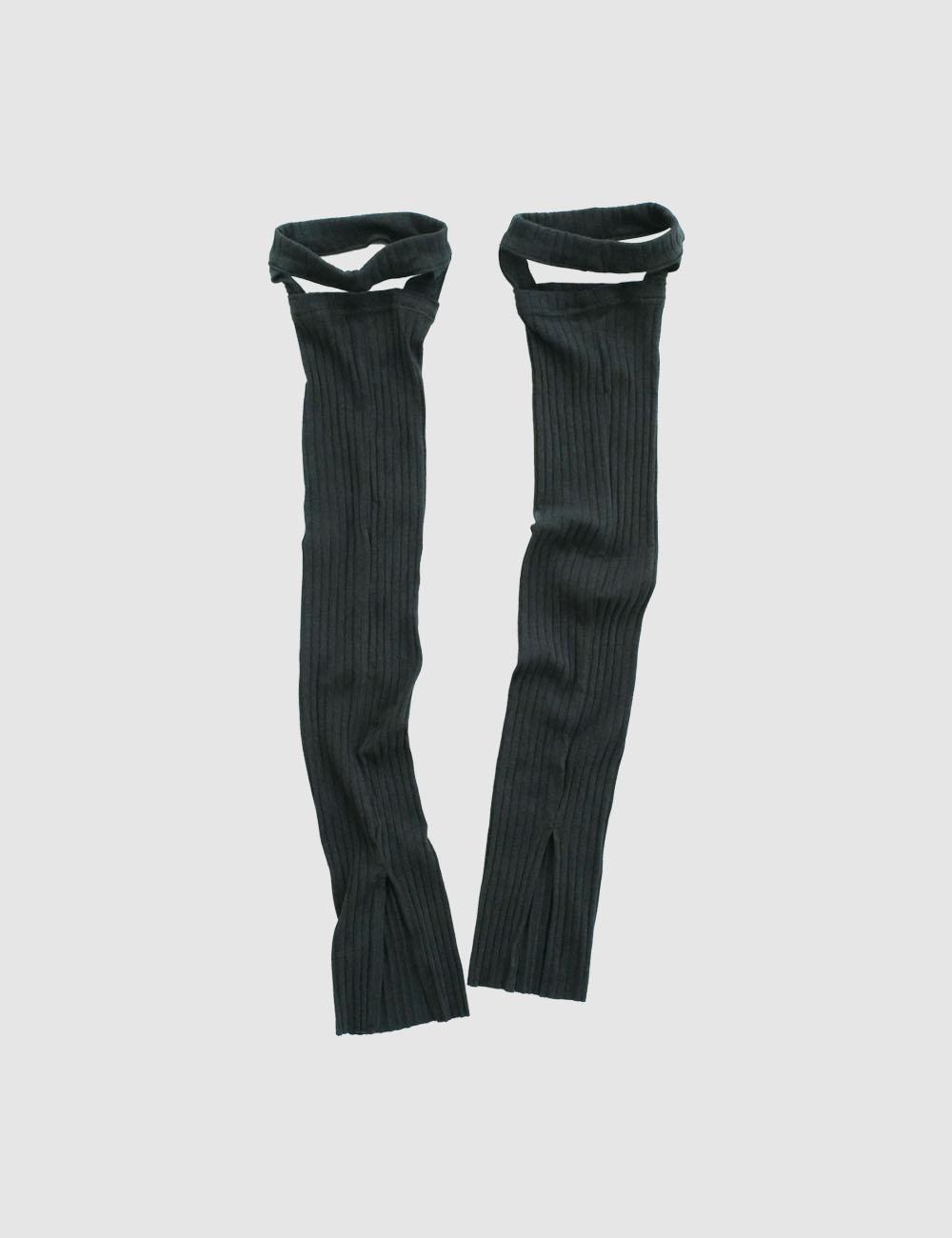 Ribbed warmer, dark grey