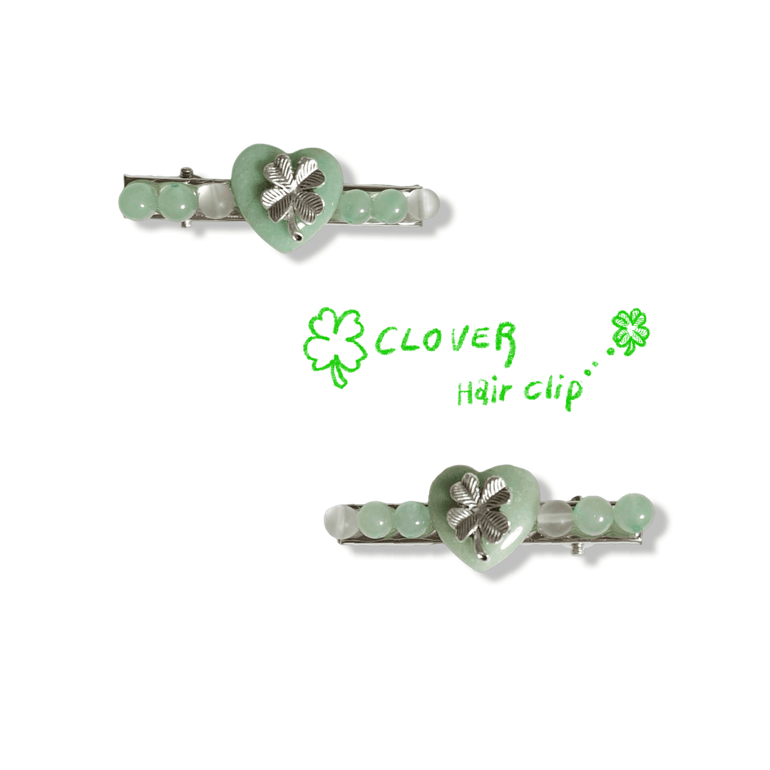 Clover hair clip