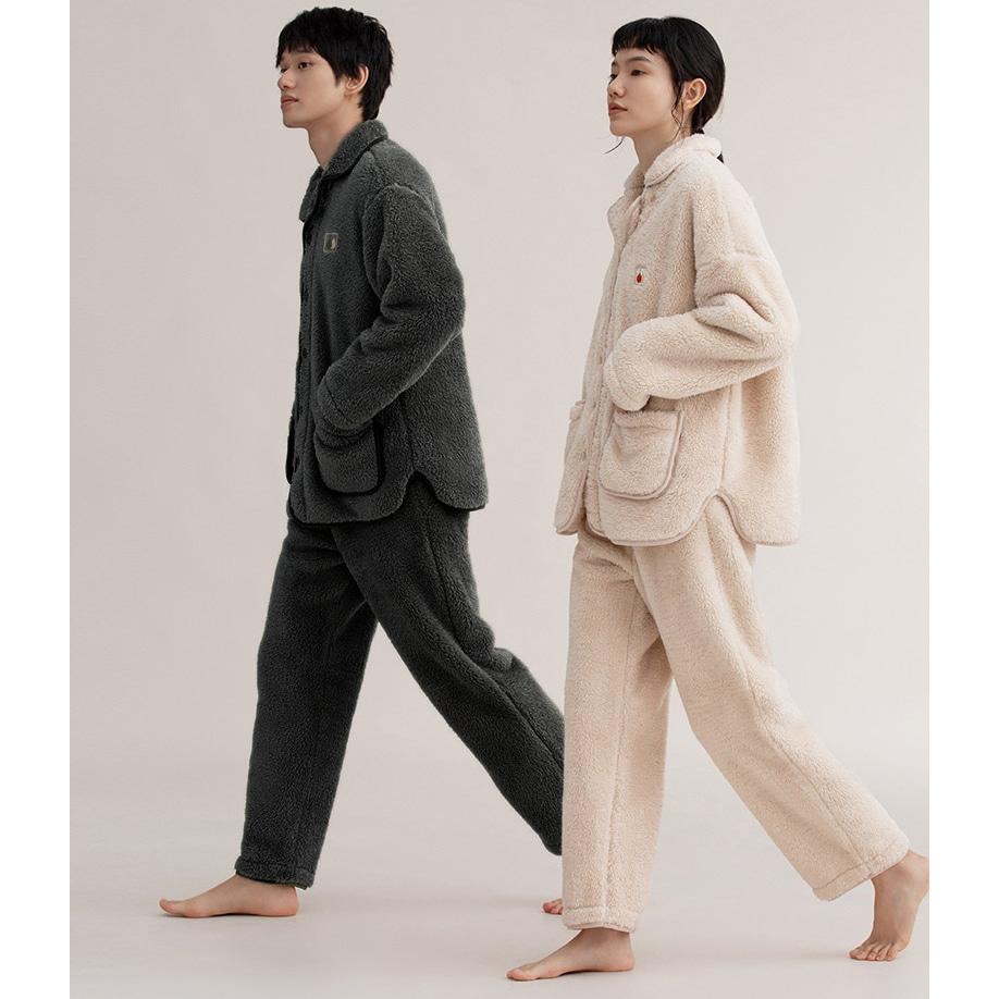 [빅사이즈까지] 스너그 커플 수면잠옷 양면 특기모 잠옷 파자마 홈웨어