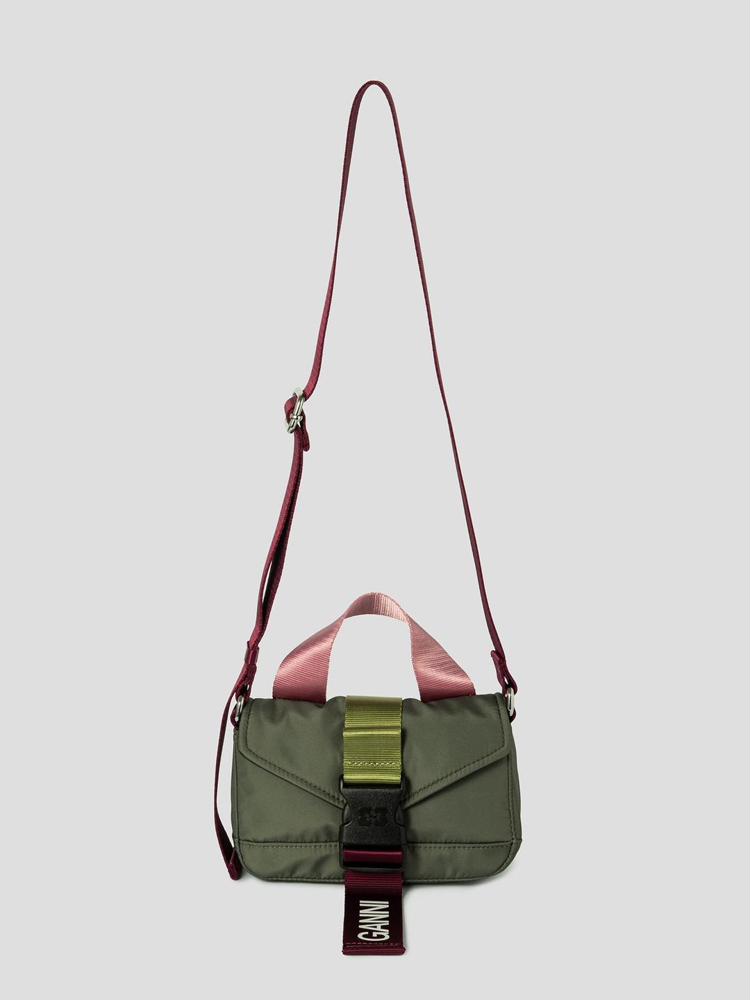 Recycled Tech Mini Satchel - Olive