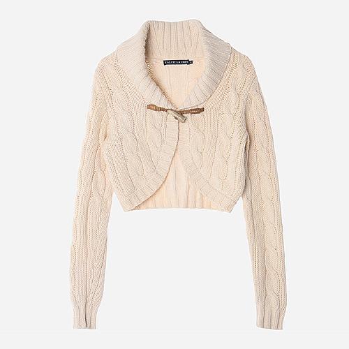 Ralph Lauren POLO랄프로렌폴로 더플 크롭가디건