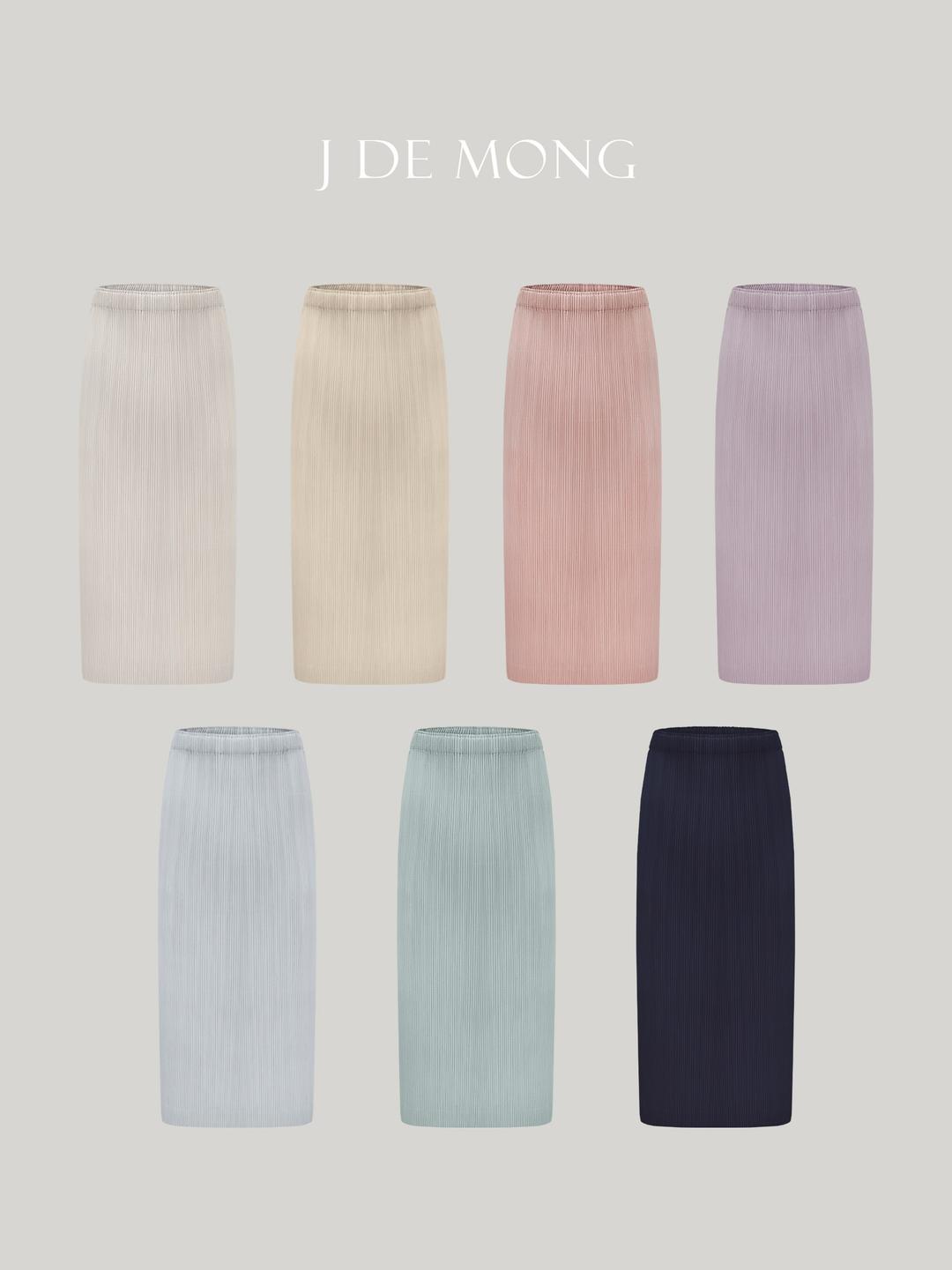 [제이드몽플리츠]플루아 글로우 밴딩스커트(sk)