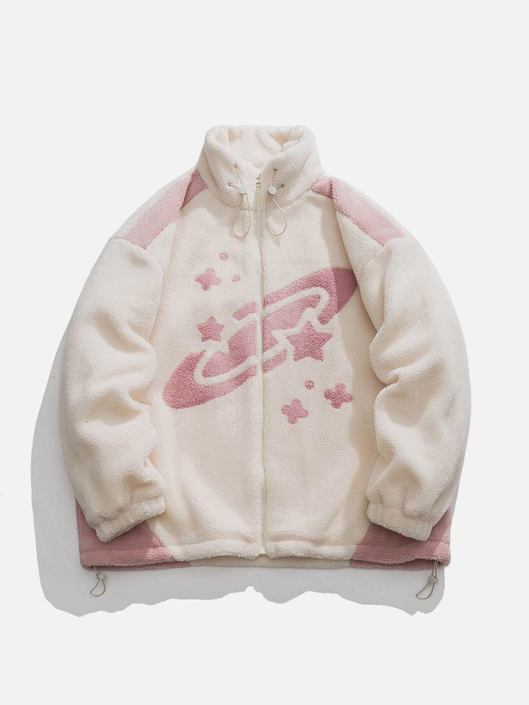 Aelfric Eden Star Sky Sherpa Coat - Pink / S