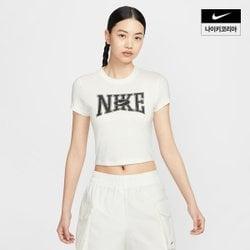 여성 나이키 스포츠웨어 슬림 크롭 티셔츠 HQ1710-133