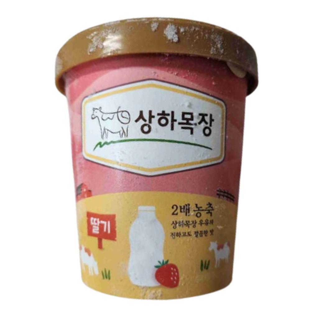 매일유업 상하목장 아이스크림 딸기 474ml 1개 파인트 [원산지:상세설명에 표시]