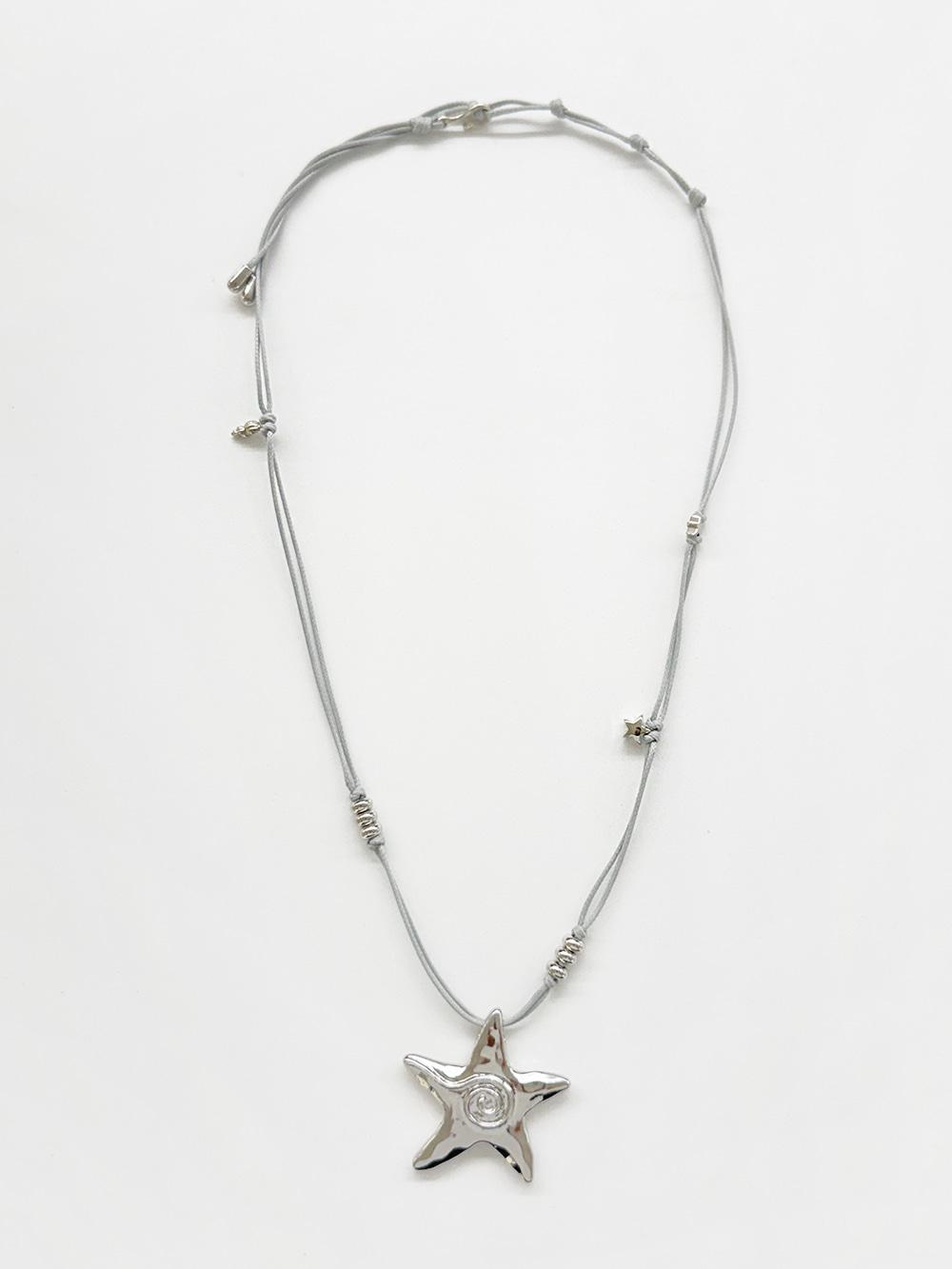 Ocean String Necklace / Grey