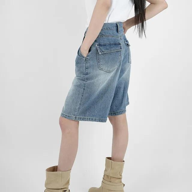 니베 포켓 하프 데님