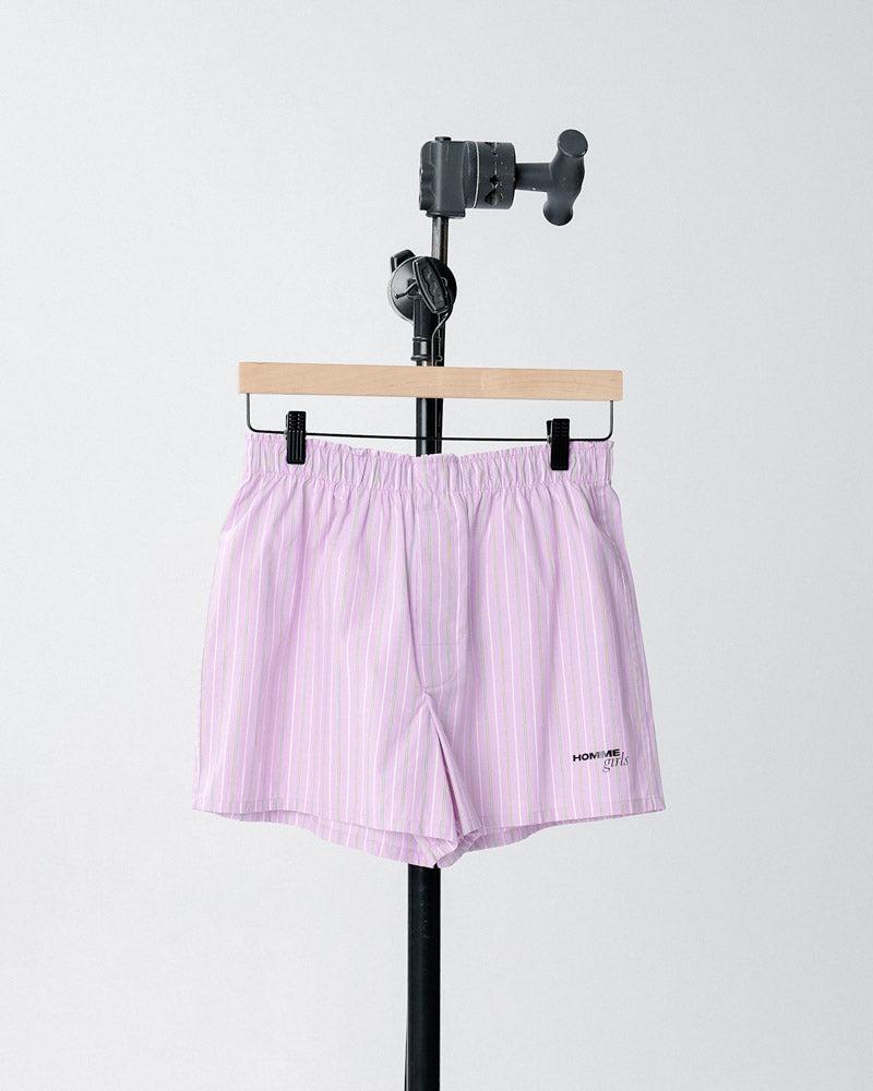 Boxer N.2 in Lavender Stripe - Large / Lavender Stripe