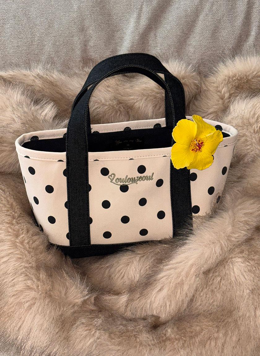 Love Dot Tote Bag (Ivory)