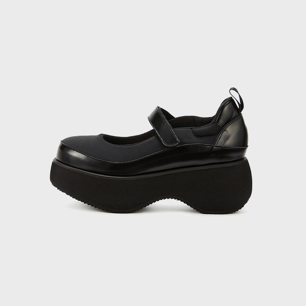 NEOPRENE PLATFORM MARY JANE, BLACK