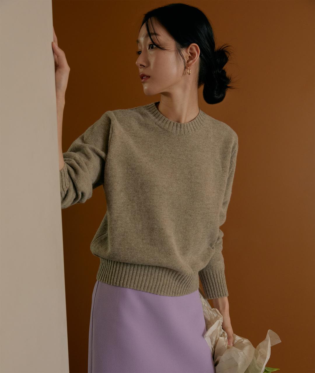 [BOBBIE] Basic A-Line Mini Skirt lilac