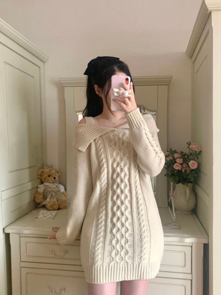 [ ~ 10/16 open sale ] 크로플 니트 원피스