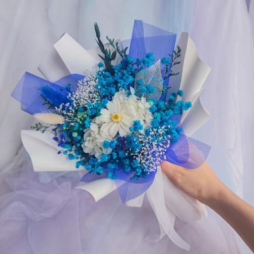 시들지않는💙행복을부르는꽃🩵블루프리저브드꽃다발