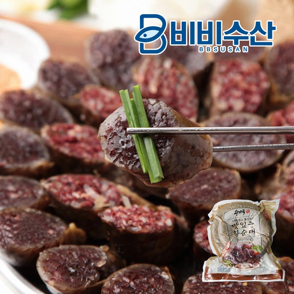 맛있는 찰순대 1kg(당일주문 생산발송) 땡초순대 순대내장 [원산지:상세설명에 표시]