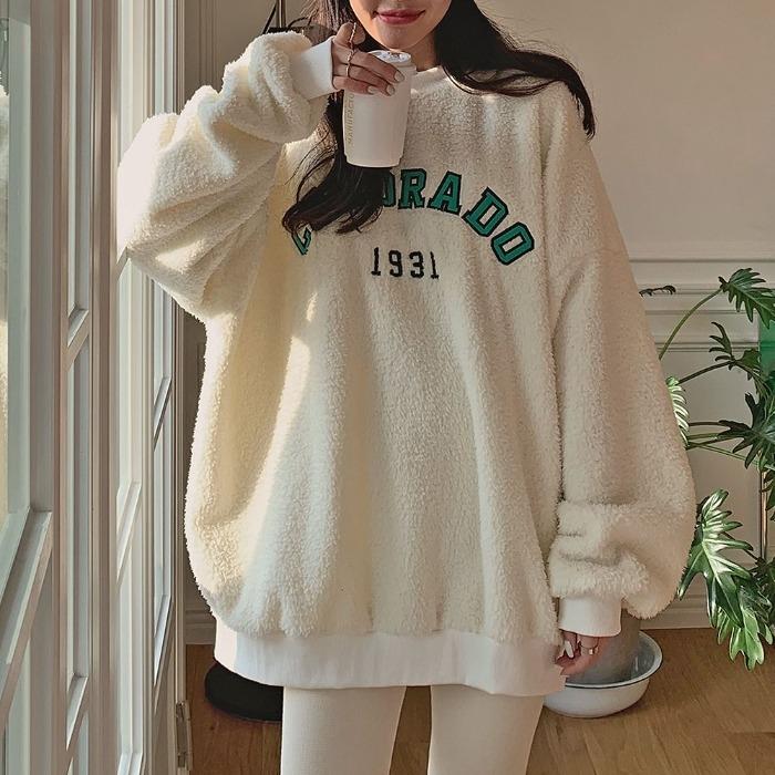 브레트 뽀글이 맨투맨