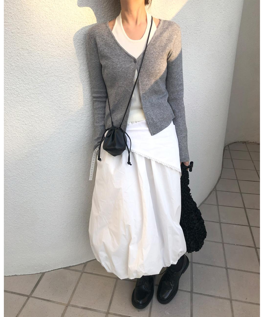 Halter layered knit-2color