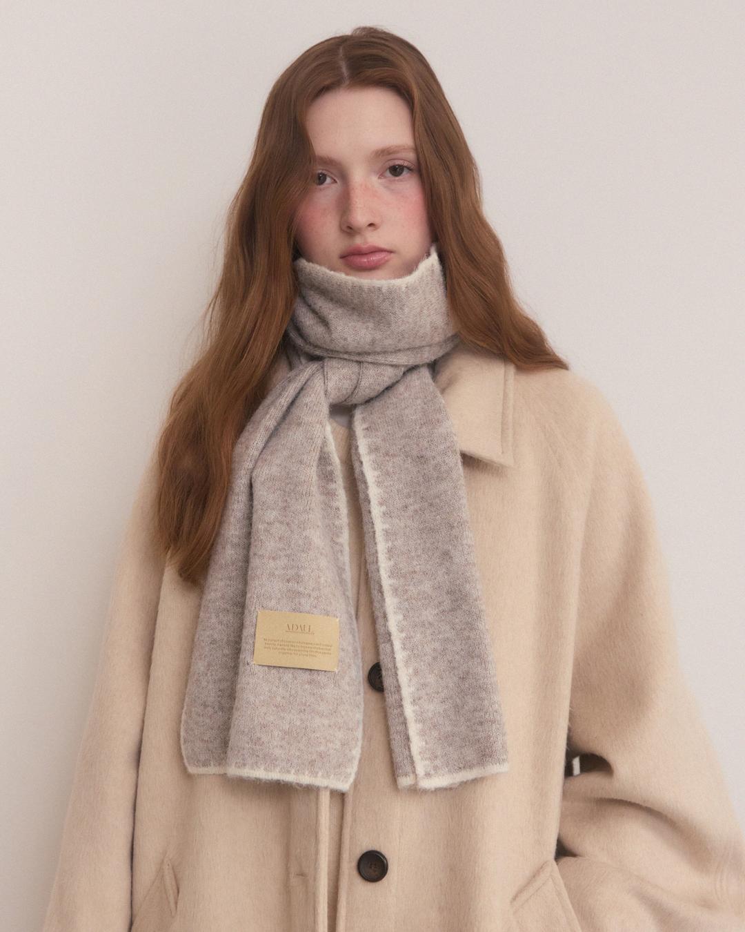 [이나pick 특별가] Line stitch coloring muffler - 4color