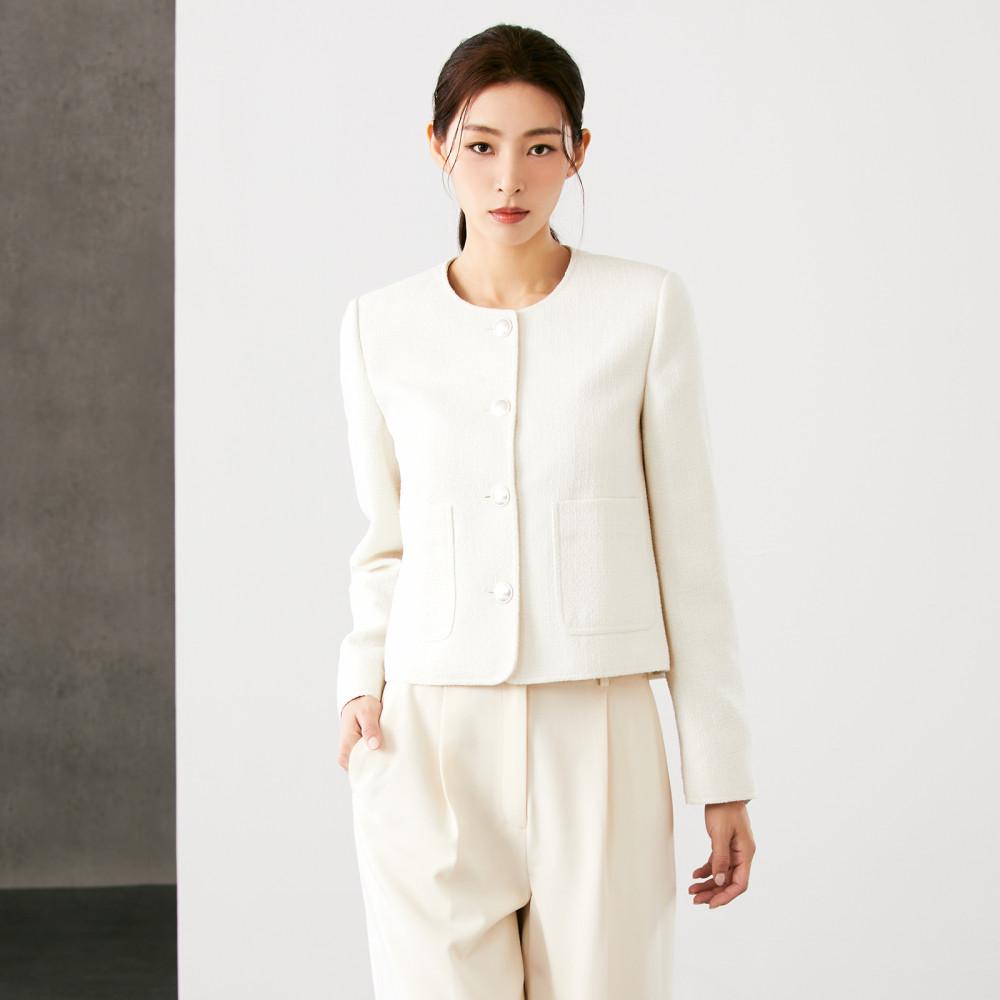 [N도착] 라운드넥트위드자켓_MIWJKE914G