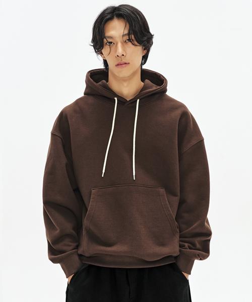950G 솔리드 후드-딥브라운-