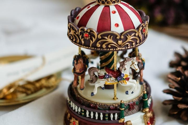 클래식 회전목마 오르골