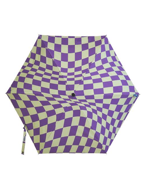 체커보드 양산 - 퍼플