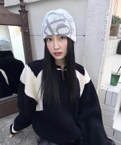 애드오프(ADDOFF)  SYMBOL LOGO BEANIE IVORY - 사이즈 & 후기 | 무신사