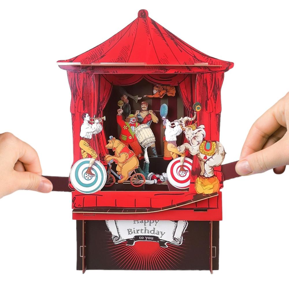 Circus 연극 3D Pop-up 카드