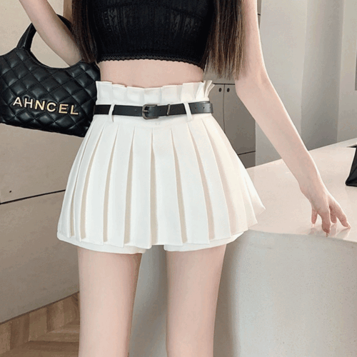 ⚡빠른출고⚡[ 벨트set ] 2c 썸데이 벨트 플리츠 치마바지