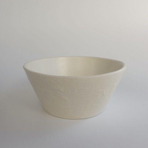 texture bowl - white