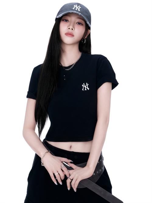 베이직 컴포터블핏 반팔 티셔츠 NY (Black)