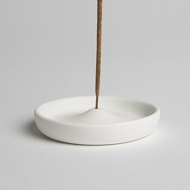 Circle Incense Holder - White