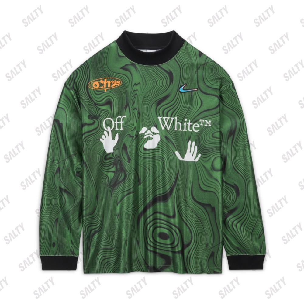 나이키 x 오프화이트 맨즈 올오버 프린트 저지 티셔츠 FQ0998-389