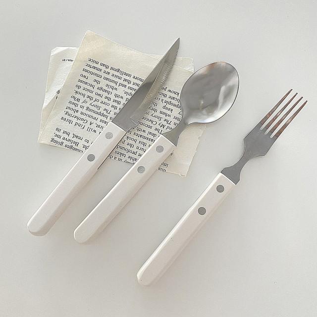 스튜디홈 빈티지 커트러리 세트 스푼 포크 나이프 디저트 버터 잼 양식기