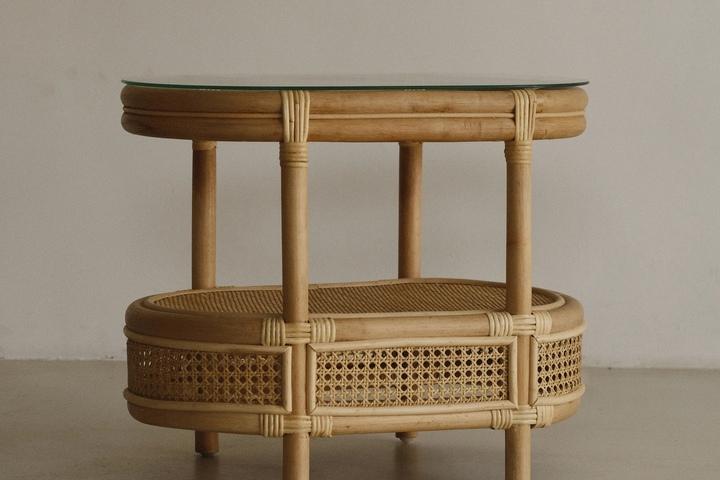 Camila Side Table - 카밀라 라탄 침실 사이드 테이블