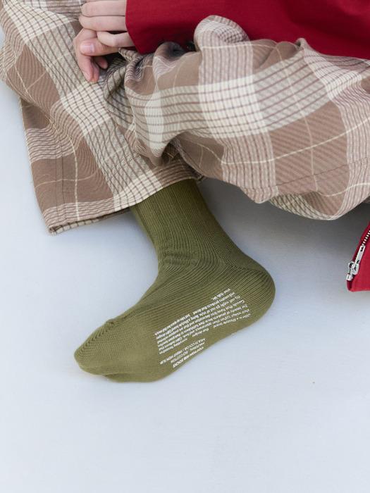 COTTON RIB SOCKS / 8 COLOR